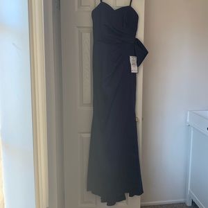 Xscape Formal Navy Bow Dress size 4
